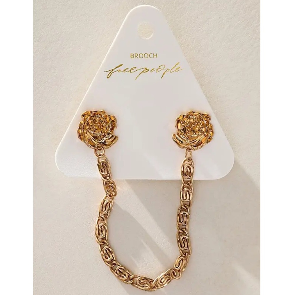 8099. Free People Chancellor Star Pin Brooch - Picture 1 of 4